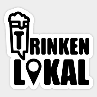 trinken lokal Sticker